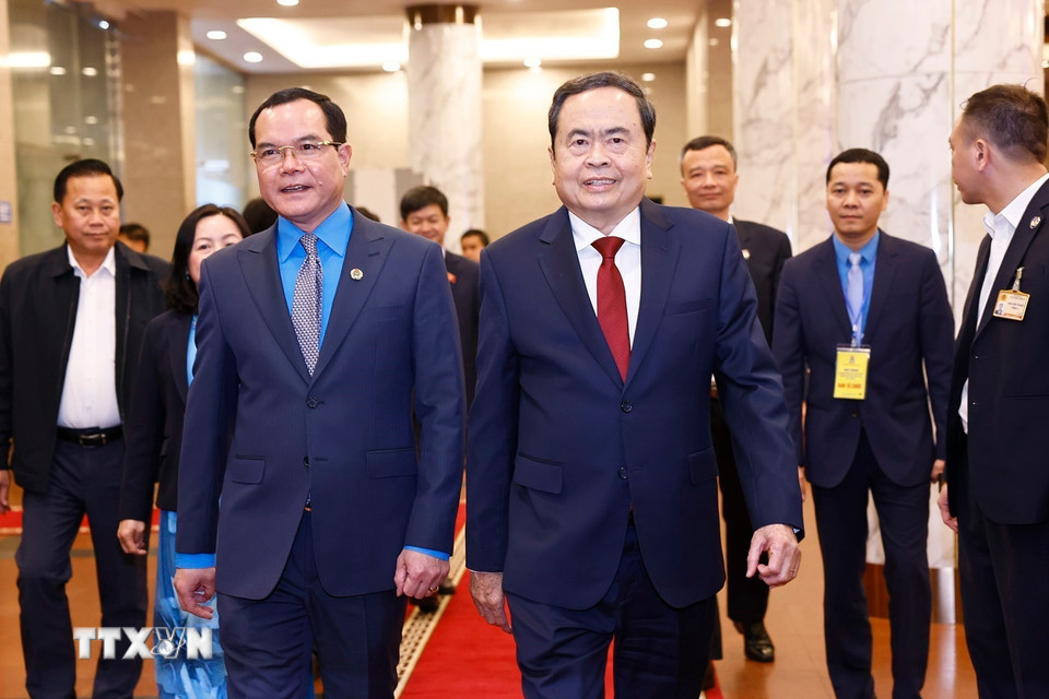 Chủ tịch Quốc hội Trần Thanh Mẫn dự Chương trình. (Ảnh: Doãn Tấn/TTXVN)