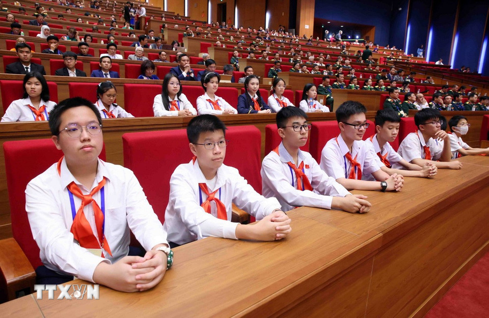 Các đại biểu tham dự phiên trù bị Đại hội Thi đua yêu nước toàn quốc lần thứ XI. (Ảnh: Phạm Kiên/TTXVN)