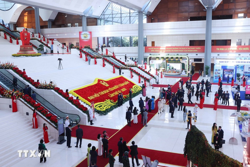 Quang cảnh bên lề đại hội. (Ảnh: Văn Điệp/TTXVN)