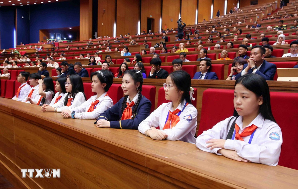 Các đại biểu tham dự phiên trù bị Đại hội Thi đua yêu nước toàn quốc lần thứ XI. (Ảnh: Phạm Kiên/TTXVN)