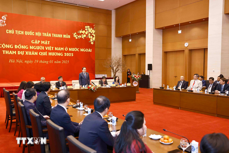 Quang cảnh gặp mặt. (Ảnh: Doãn Tấn/TTXVN)