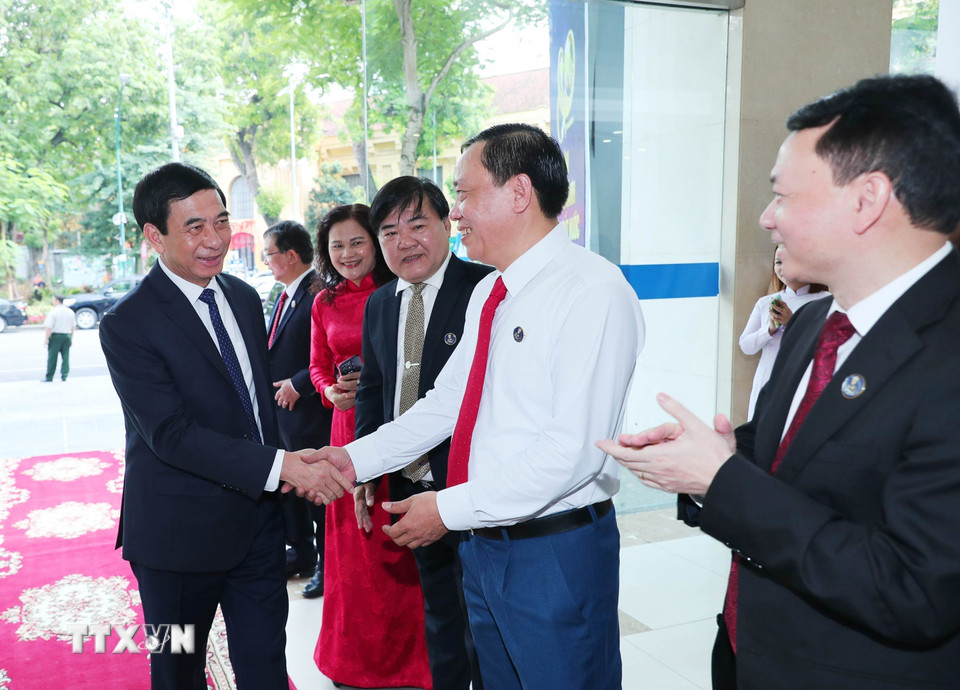 Đại tướng Phan Văn Giang, Ủy viên Bộ Chính trị, Phó bí thư Quân ủy Trung ương, Bộ trưởng Bộ Quốc phòng đến dự. (Ảnh: Trọng Đức/TTXVN)