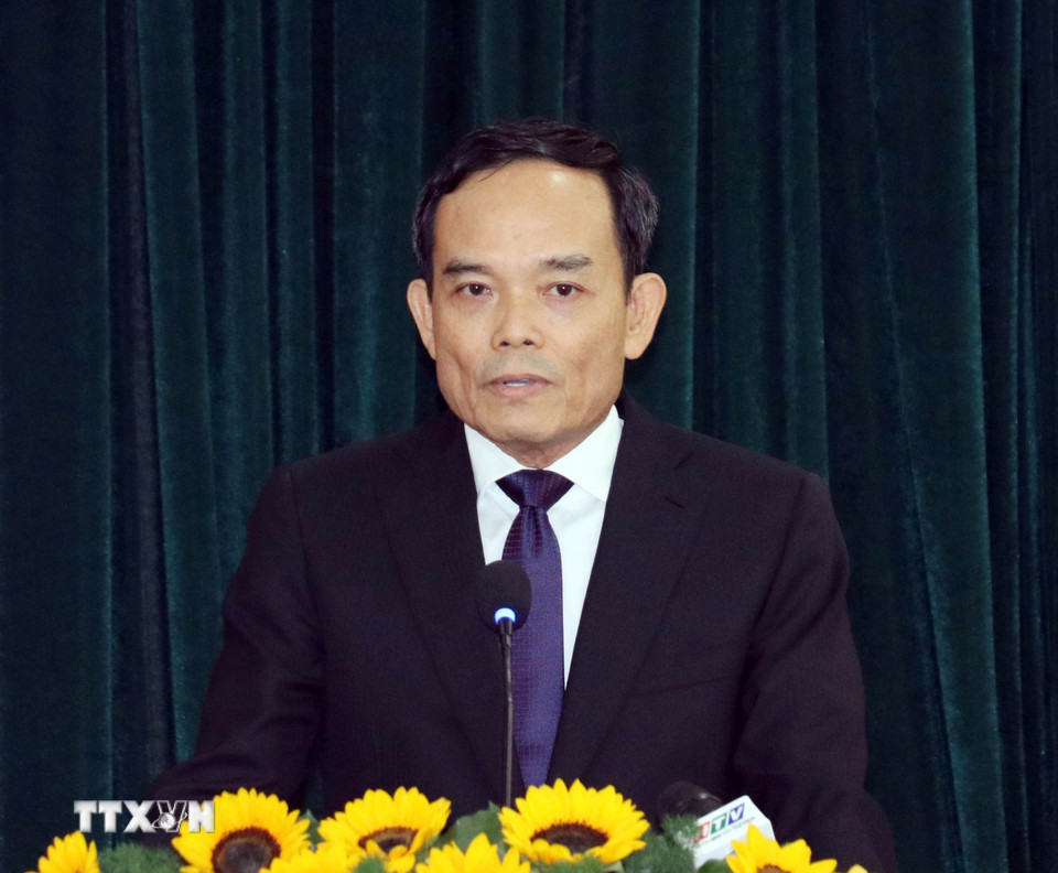 Đồng chí Trần Lưu Quang phát biểu tại Hội nghị. (Ảnh: Tiến Lực/TTXVN)