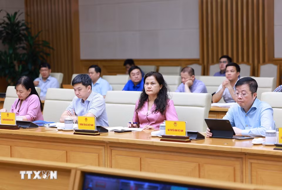 Các đại biểu tham dự Hội nghị toàn quốc về công tác tổ chức kỳ thi tốt nghiệp Trung học phổ thông năm 2025. (Ảnh: Dương Giang/TTXVN)
