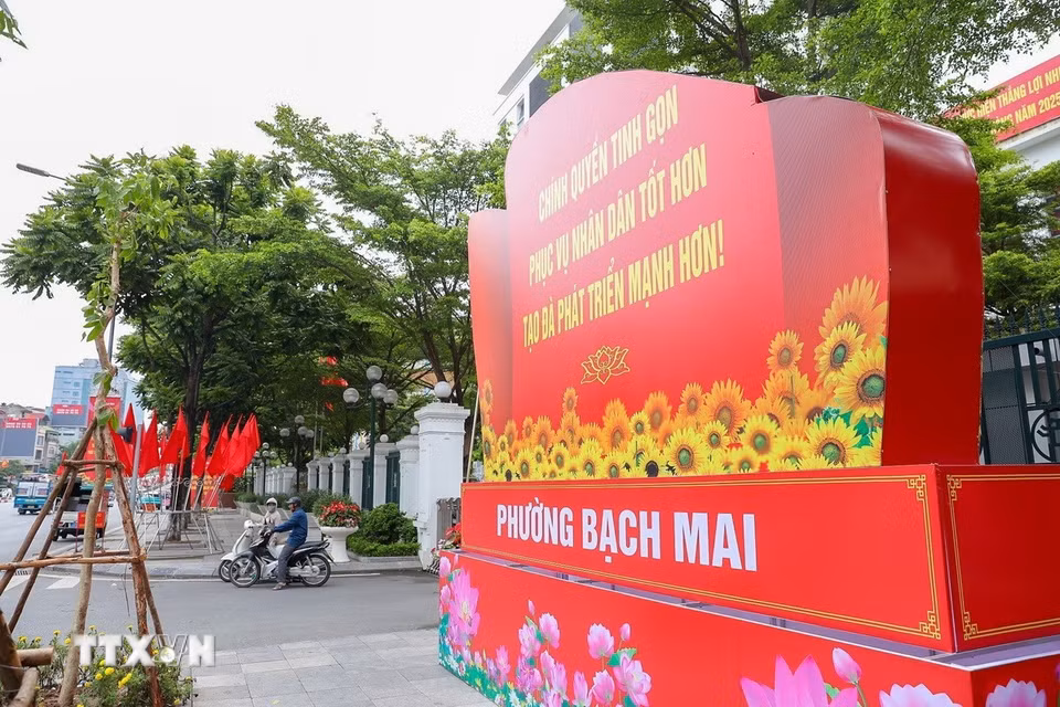 Trụ sở phường mới Bạch Mai có địa chỉ tại số 33 Đại Cồ Việt, thành phố Hà Nội. (Ảnh: Khánh Hòa/TTXVN)