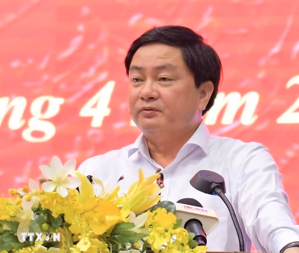 Đồng chí Nguyễn Văn Quyết, Bí thư Tỉnh ủy Tây Ninh. (Ảnh: TTXVN)