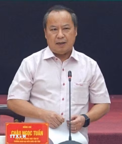 Ông Châu Ngọc Tuấn, Phó Bí thư Tỉnh ủy, đại biểu Quốc hội khóa XV, giữ chức vụ Trưởng Đoàn đại biểu Quốc hội khóa XV tỉnh Gia Lai. (Ảnh: TTXVN phát)