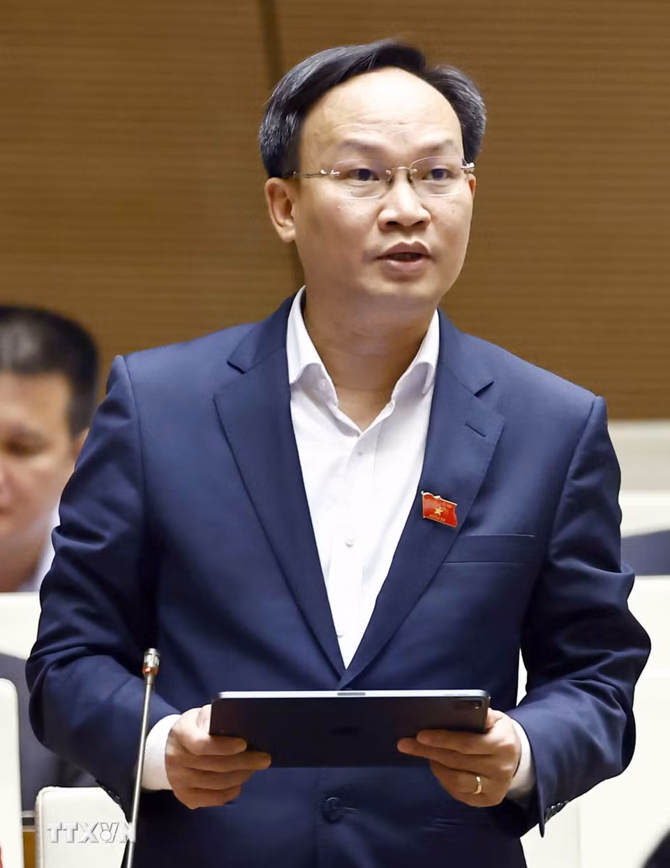 Ông Phạm Văn Thịnh, Ủy viên Ban Thường vụ Tỉnh ủy, đại biểu Quốc hội khóa XV, giữ chức vụ Trưởng Đoàn đại biểu Quốc hội khóa XV tỉnh Bắc Ninh. (Ảnh: Doãn Tấn/TTXVN)