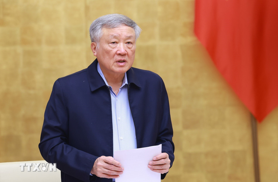 Phó Thủ tướng thường trực Nguyễn Hòa Bình phát biểu. (Ảnh: Dương Giang/TTXVN)