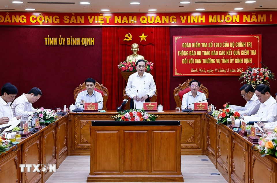 Chủ tịch Quốc hội Trần Thanh Mẫn phát biểu. (Ảnh: Doãn Tấn/TTXVN)