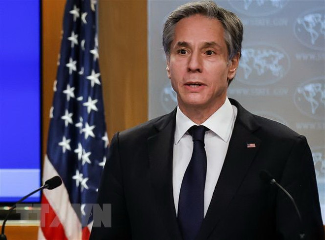 Ngoại trưởng Antony Blinken. (Nguồn: AFP/TTXVN) Mỹ đơn giản hóa thủ tục xin cấp visa đặc biệt cho người Afghanistan ảnh 1