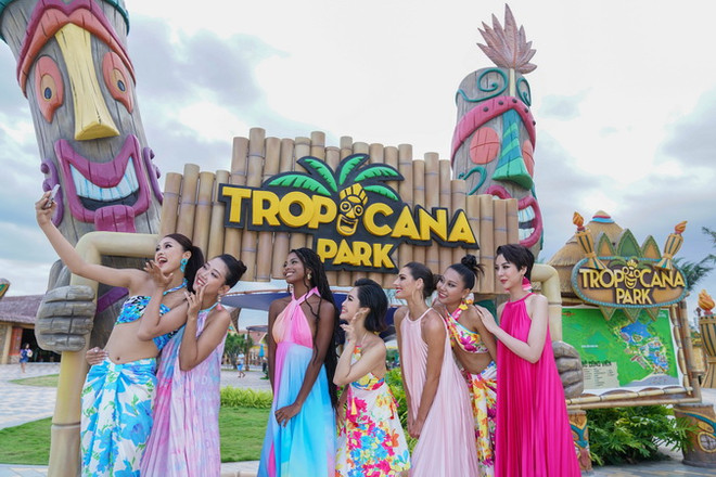 Các hoa hậu khám phá đại lộ shophouse NovaWorld Ho Tram ảnh 6