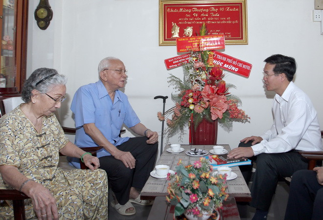 ​Ông Võ Văn Thưởng thăm và chúc Tết tại Thành phố Hồ Chí Minh ảnh 3