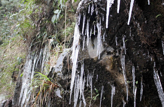 Vùng núi Bắc Bộ có băng giá, Trung và Nam Bộ biển động mạnh ảnh 1