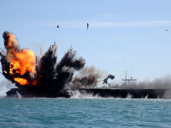 Iran và Nga bắt đầu tập trận hải quân chung trên biển Caspi ảnh 1