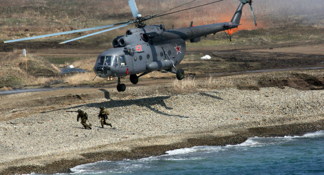 Máy bay trực thăng Mi-8 của Nga bị bắn rơi trên đất Syria ảnh 1