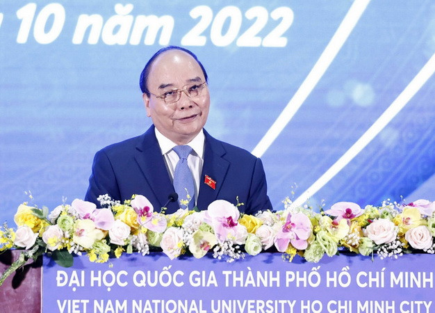 Chủ tịch nước dự Lễ khai khóa 2022 của Đại học Quốc gia TP.HCM ảnh 2