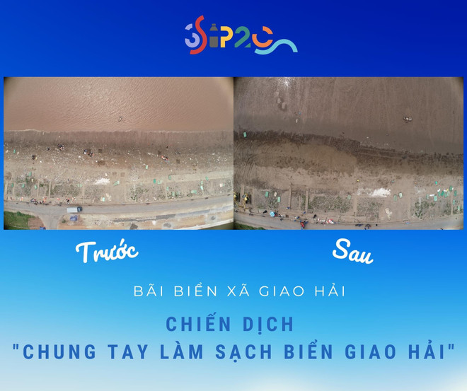 Thanh niên tham gia chương trình đặc biệt làm sạch bãi biển Giao Hải ảnh 2