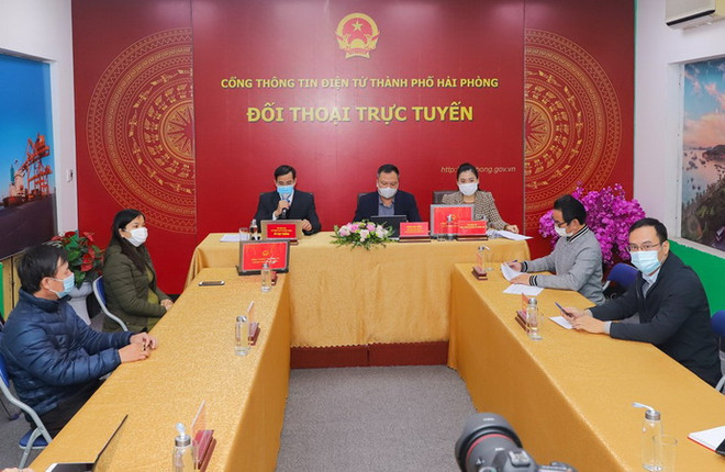 Phiên Đối thoại trực tuyến lần thứ 24 trên Cổng Thông tin điện tử thành phố. (Nguồn: haiphong.gov.v) Hải Phòng: Chuyển đổi số - động lực phát triển kinh tế-xã hội bền vững ảnh 2