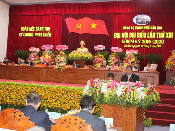 Cần Thơ khai mạc Đại hội đại biểu Đảng bộ thành phố lần thứ XIII ảnh 1