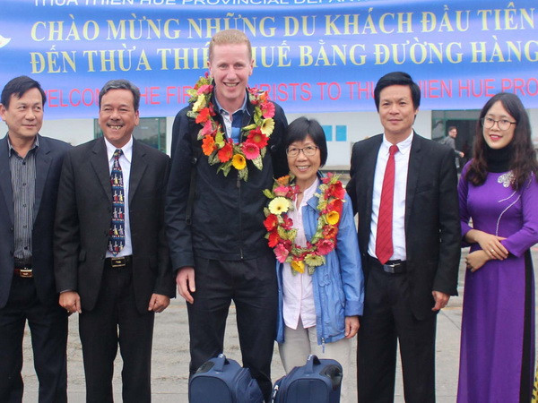 Ngày đầu năm, Huế đón 190 khách quốc tế bằng đường hàng không ảnh 1