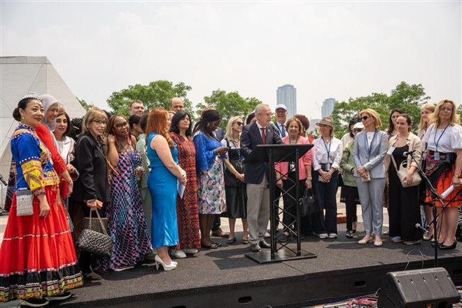 Việt Nam để lại ấn tượng đẹp tại Hội chợ Bazaar Liên hợp quốc 2023 ảnh 2