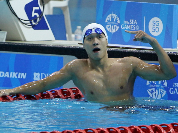 Hoàng Quý Phước giành Huy chương Đồng nội dung 100m tự do nam ảnh 1