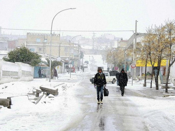 Bão tuyết khắc nghiệt tại Tunisia, 1.000 ôtô mắc kẹt trên đường ảnh 1