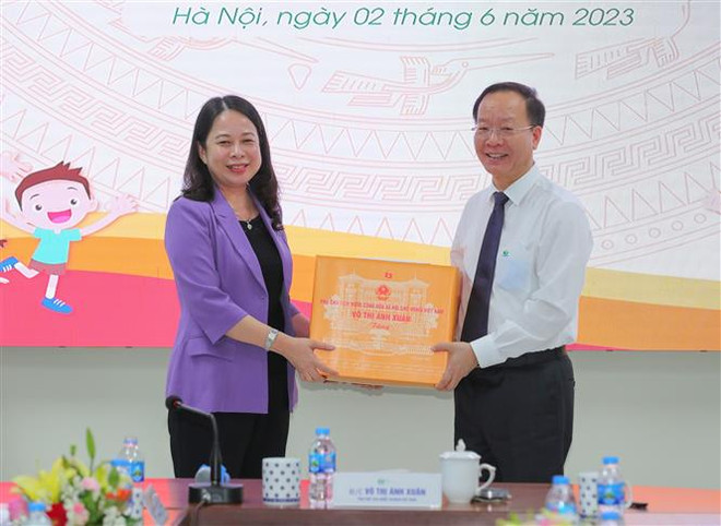 Phó Chủ tịch nước thăm, tặng quà tại Bệnh viện Nhi Trung ương ảnh 2