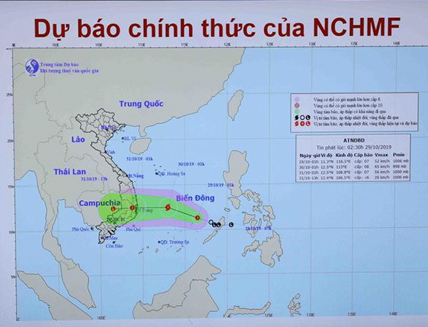 Từ ngày 30/10, áp thấp nhiệt đới mạnh lên thành bão ảnh 1