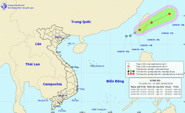 Chủ động ứng phó với áp thấp nhiệt đới trên khu vực Biển Đông ảnh 1