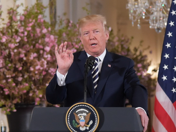 Tổng thống Mỹ Donald Trump. (Ảnh: THX/TTXVN) Tổng thống Mỹ Donald Trump sẽ thăm chính thức Anh vào tháng Bảy tới ảnh 1