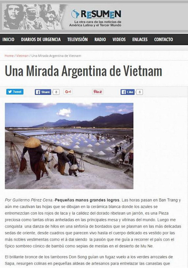 Báo Argentina ca ngợi vẻ đẹp đất nước và con người Việt Nam ảnh 1