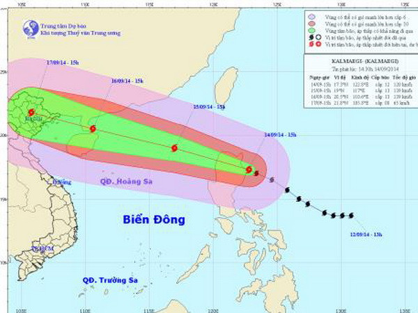 Bão Kalmaegi giật cấp 13 có thể đổ bộ vào Quảng Ninh-Hải Phòng ảnh 1