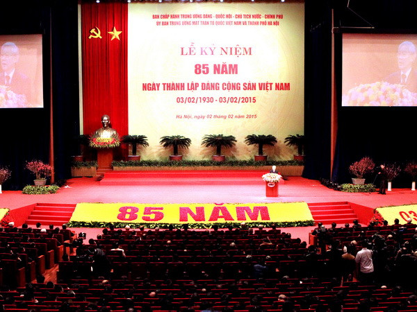 Điện mừng kỷ niệm 85 năm Ngày thành lập Đảng Cộng sản Việt Nam ảnh 1