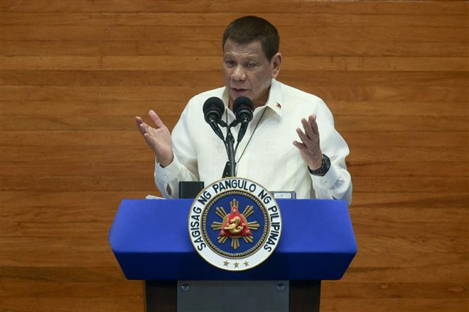 Tổng thống Philippines Rodrigo Duterte phát biểu tại Manila, Philippines. (Ảnh: AFP/TTXVN) Philippines điều tra tham nhũng trong các cơ quan nhà nước ảnh 1