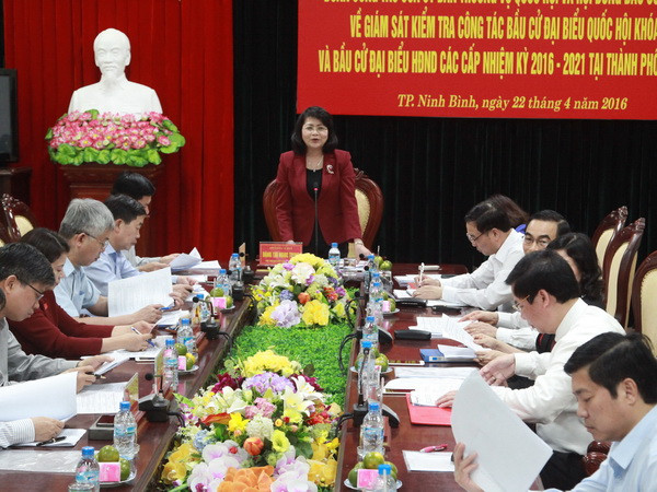 Kiểm tra công tác chuẩn bị bầu cử tại Bà Rịa-Vũng Tàu và Ninh Bình ảnh 2