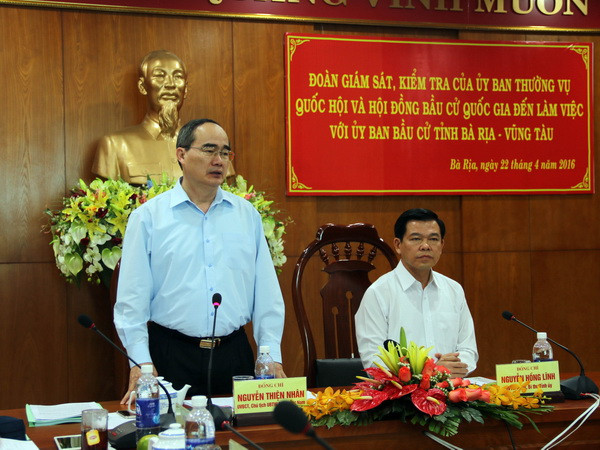 Kiểm tra công tác chuẩn bị bầu cử tại Bà Rịa-Vũng Tàu và Ninh Bình ảnh 1