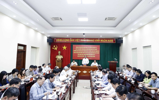 Hình ảnh Chủ tịch nước làm việc với Hội đồng Lý luận Trung ương ảnh 3