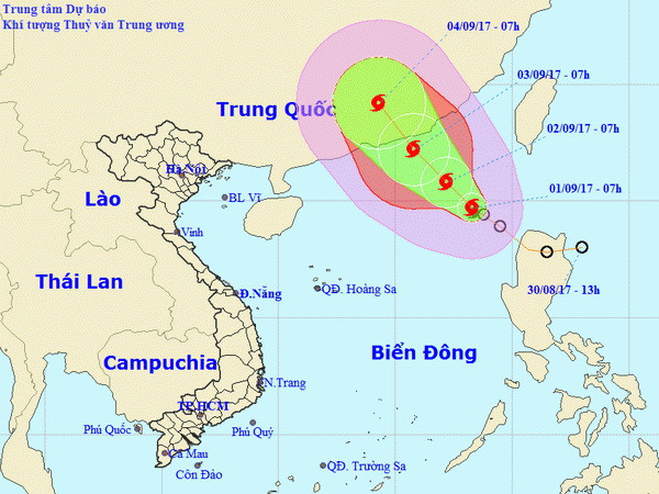 Bão số 8 giật cấp 11 di chuyển chậm theo hướng Tây Bắc ảnh 1