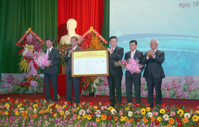 Công bố thành lập thị xã Phú Mỹ thuộc tỉnh Bà Rịa-Vũng Tàu ảnh 2