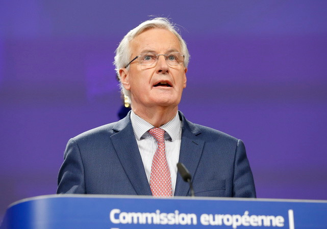 Ông Michel Barnier, Trưởng đoàn đàm phán Brexit của Liên minh châu Âu. (Ảnh: THX/TTXVN) EU: Cần có tiến triển nhanh về biên giới Ireland trước tháng Sáu tới ảnh 1