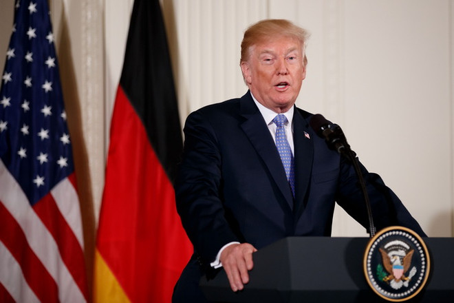Tổng thống Donald Trump. (Ảnh: THX/TTXVN) Ông Trump đề xuất gặp thượng đỉnh Mỹ-Triều ở làng Panmunjom ảnh 1