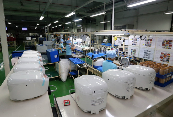 Sản xuất đồ gia dụng, thiết bị điện tử tại Công ty TNHH Tiger VietNam, vốn đầu tư của Nhật Bản tại khu công nghiệp Amata ở tỉnh Đồng Nai. (Ảnh: Danh Lam/TTXVN) Bốn tháng, thu hút vốn đầu tư nước ngoài đạt hơn 8 tỷ USD ảnh 1
