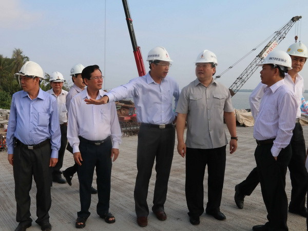 Đảm bảo cầu Cổ Chiên hoàn thành thông xe kỹ thuật vào ngày 19/5 ảnh 1