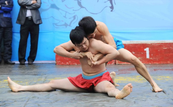 Gần 100 đô vật dự Giải vô địch vật dân tộc tỉnh Hải Dương mở rộng ảnh 1