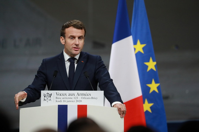 Tổng thống Pháp Emmanuel Macron. (Ảnh: AFP/TTXVN) Tổng thống Pháp kêu gọi gói cứu trợ trị giá 5-10% GDP của EU ảnh 1