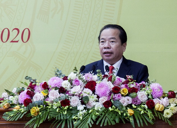 Phó Bí thư thường trực Tỉnh ủy Kiên Giang Mai Văn Huỳnh. (Ảnh: Hồng Đạt/TTXVN) Kiên Giang khai thác thế mạnh kinh tế biển, du lịch và công nghiệp ảnh 1