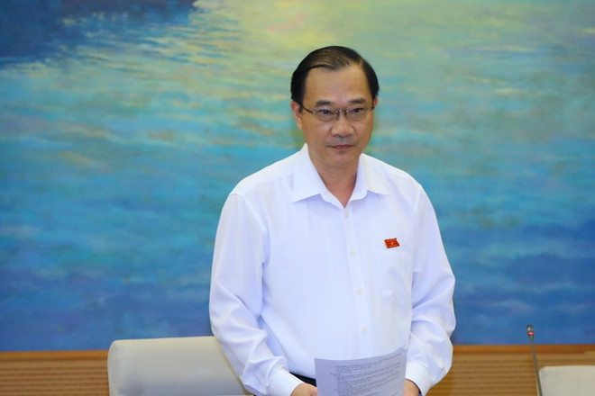 Chủ nhiệm Ủy ban Kinh tế của Quốc hội Vũ Hồng Thanh phát biểu. (Ảnh: Nguyễn Điệp/TTXVN) Sửa đổi Luật Sở hữu trí tuệ, bảo đảm hài hòa lợi ích giữa các chủ thể ảnh 4
