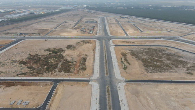 Toàn cảnh Khu tái định cư Lộc An-Bình Sơn. (Ảnh: Công Phong/TTXVN) Đẩy nhanh tiến độ thi công dự án Cảng hàng không quốc tế Long Thành ảnh 1